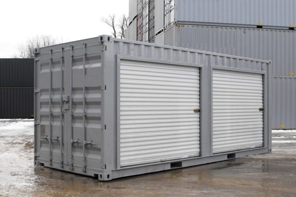 20FT ROLL-UP CONTAINER grey