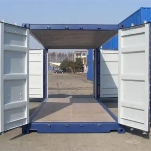 20FT SHIPPING CONTAINER WITH ALL DOORS OPEN