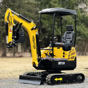 HighTop HT18 Mini Excavator – Kubota D722 Diesel